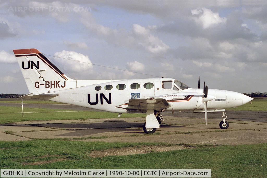 G-BHKJ, 1980 Cessna 421C Golden Eagle C/N 421C-0848, Cessna 421C Golden Eagle at Cranfield Airport, UK.