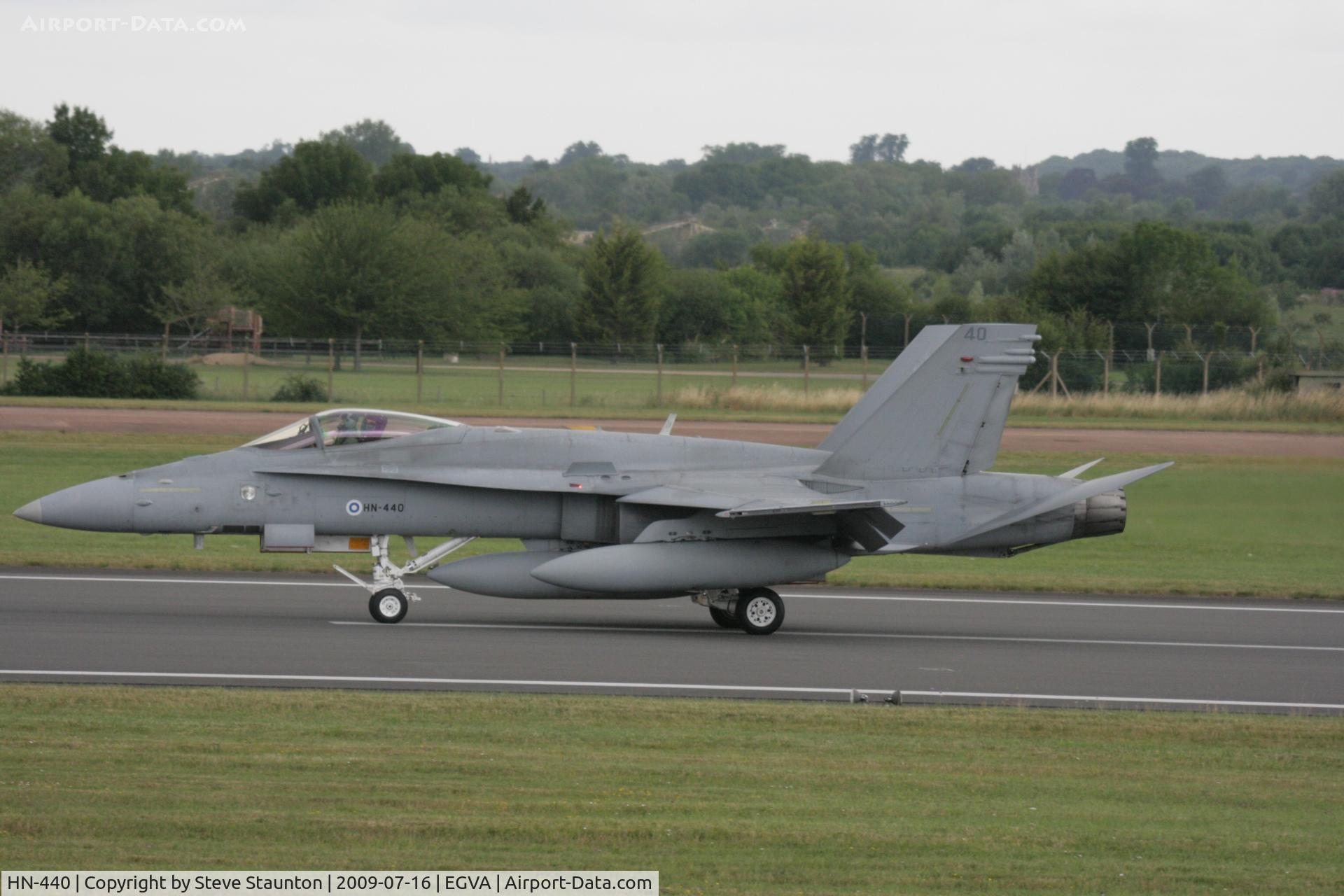 HN-440, McDonnell Douglas F-18C Hornet C/N 1455, Taken at the Royal International Air Tattoo 2009