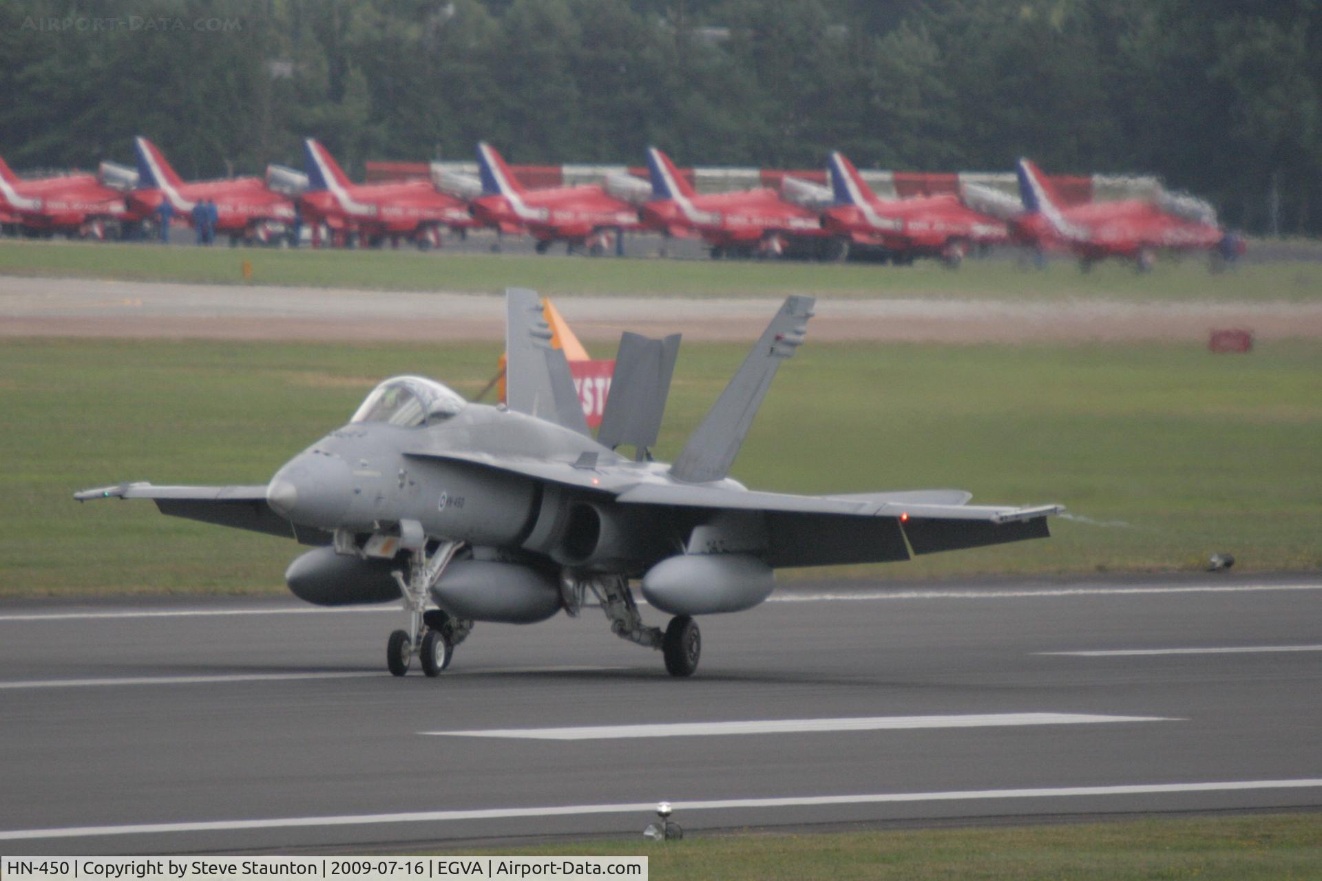 HN-450, McDonnell Douglas F-18C Hornet C/N 1480, Taken at the Royal International Air Tattoo 2009