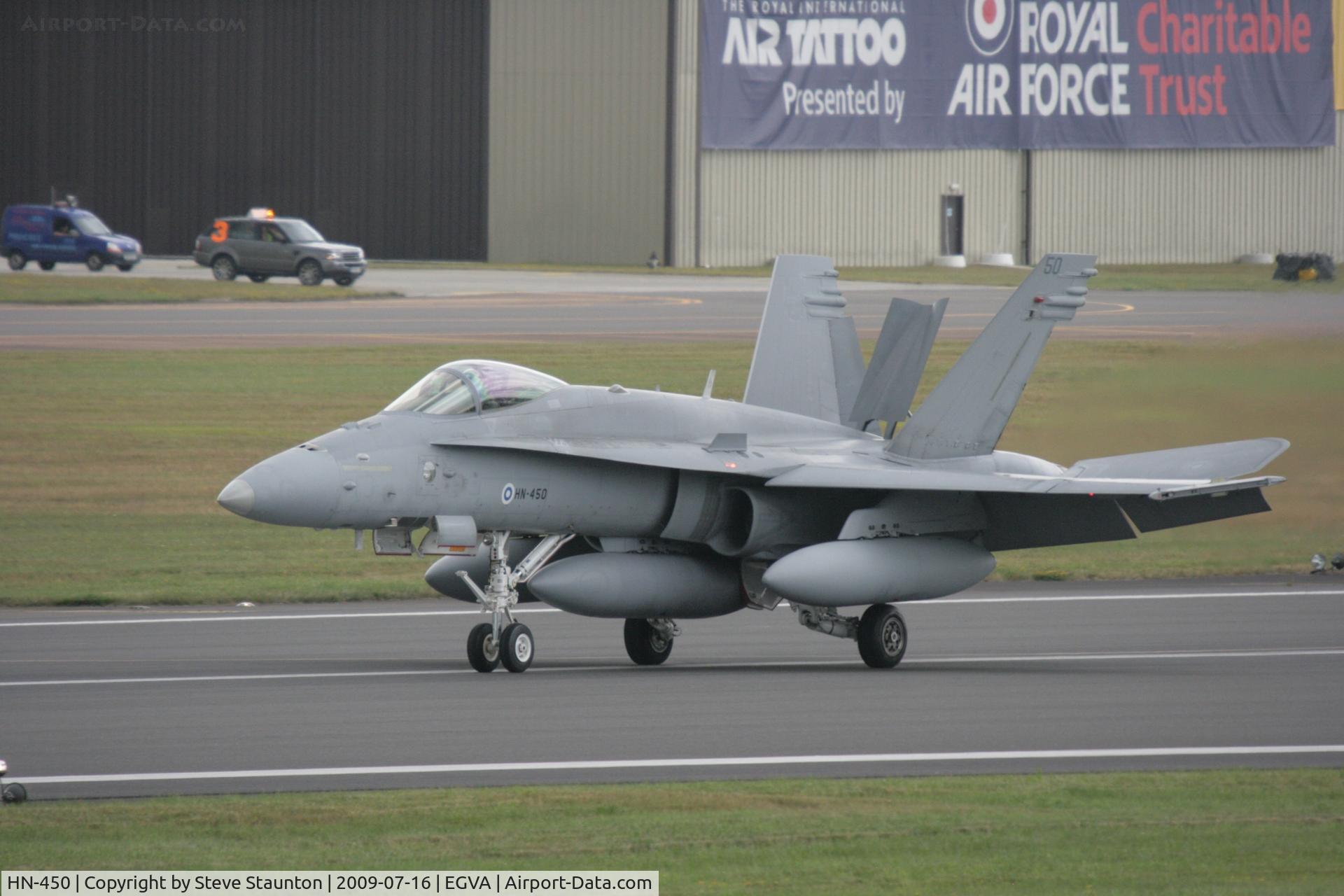HN-450, McDonnell Douglas F-18C Hornet C/N 1480, Taken at the Royal International Air Tattoo 2009