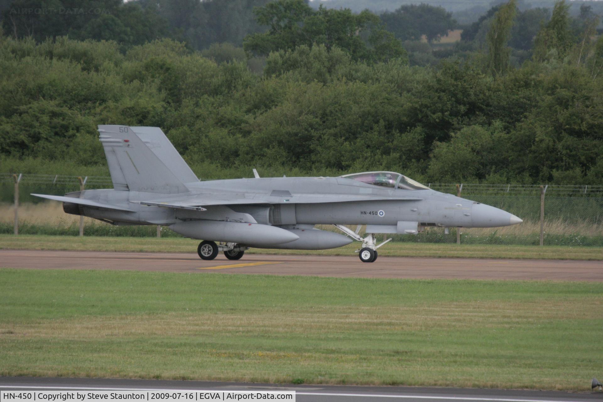 HN-450, McDonnell Douglas F-18C Hornet C/N 1480, Taken at the Royal International Air Tattoo 2009