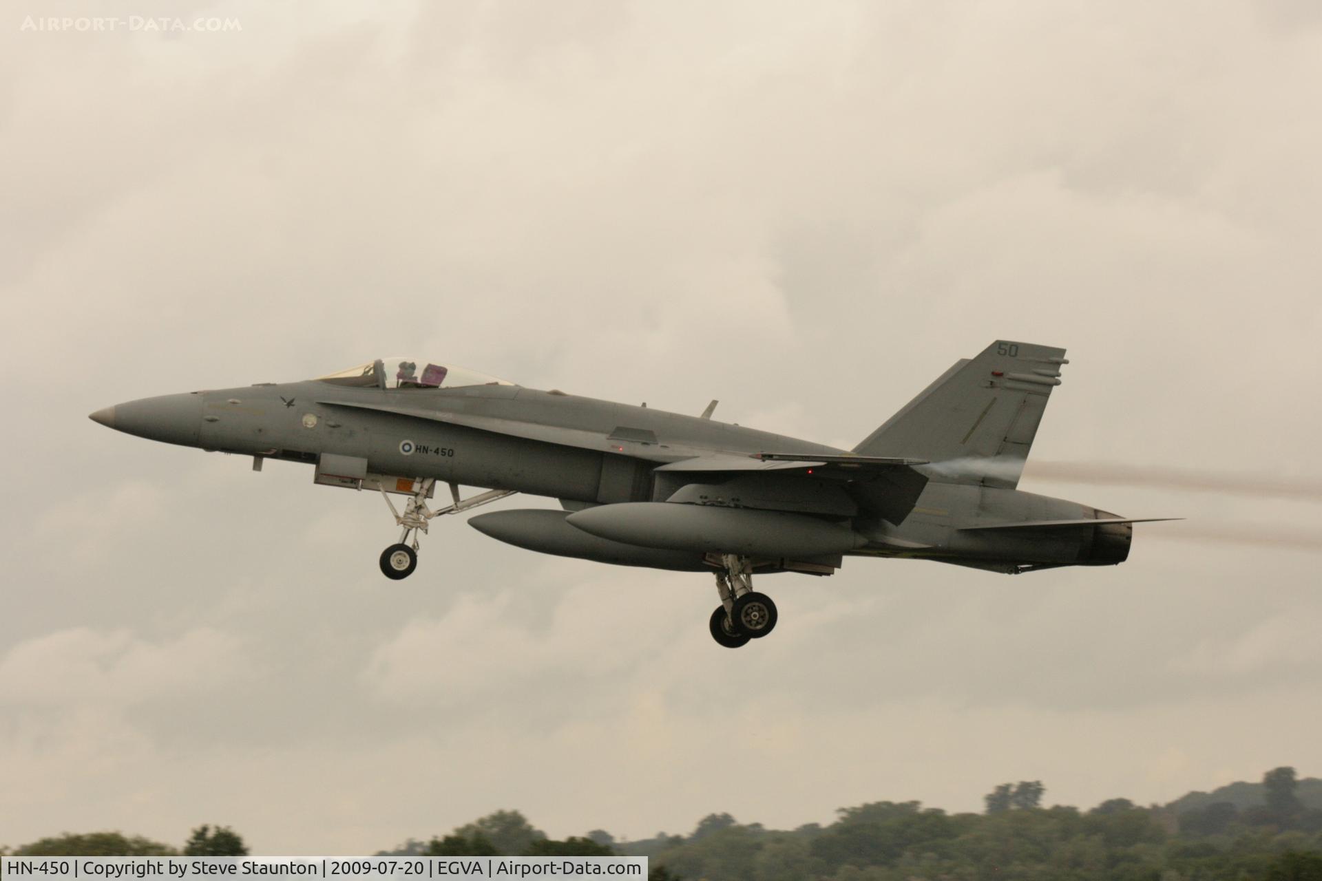 HN-450, McDonnell Douglas F-18C Hornet C/N 1480, Taken at the Royal International Air Tattoo 2009