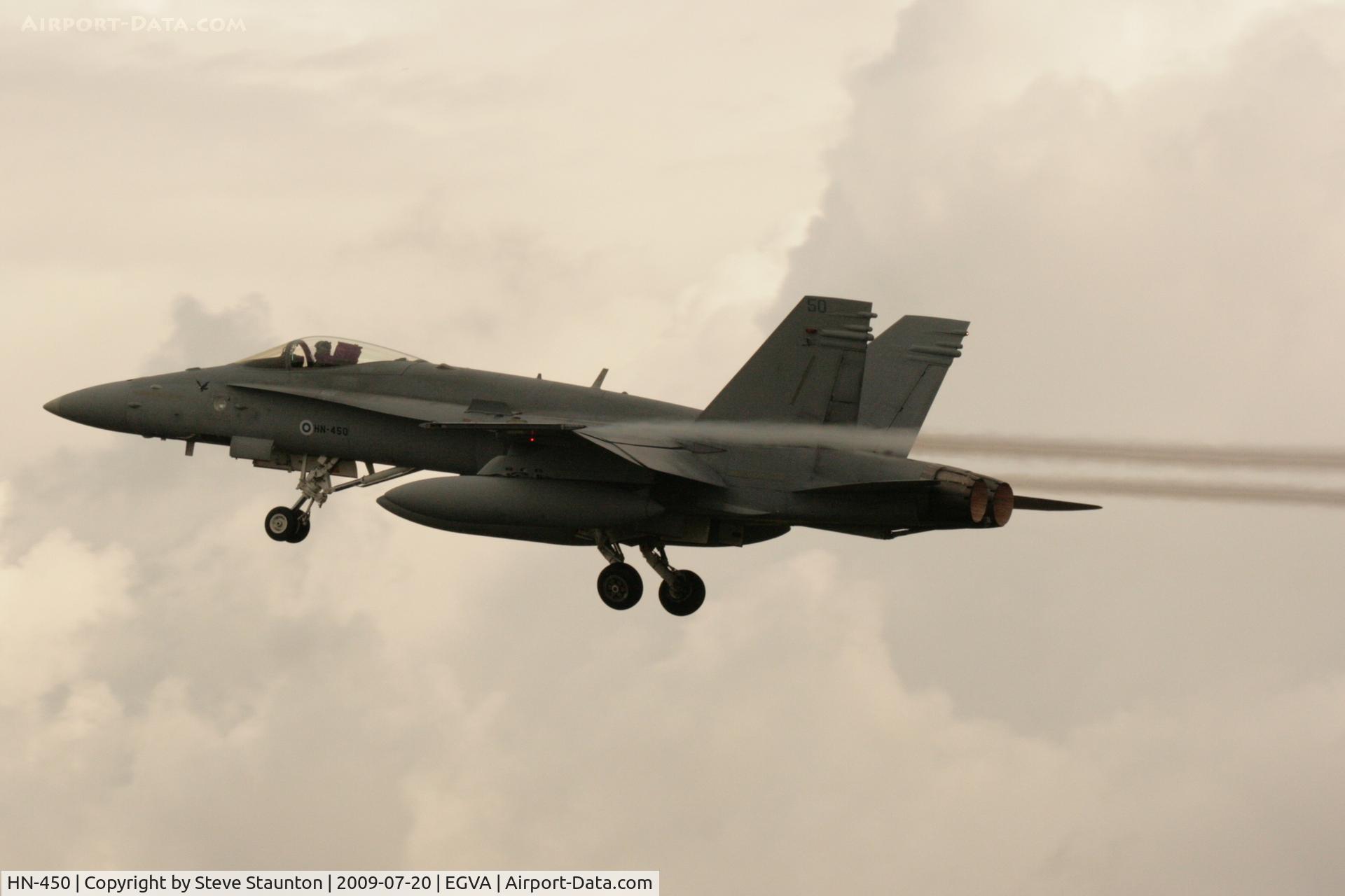 HN-450, McDonnell Douglas F-18C Hornet C/N 1480, Taken at the Royal International Air Tattoo 2009