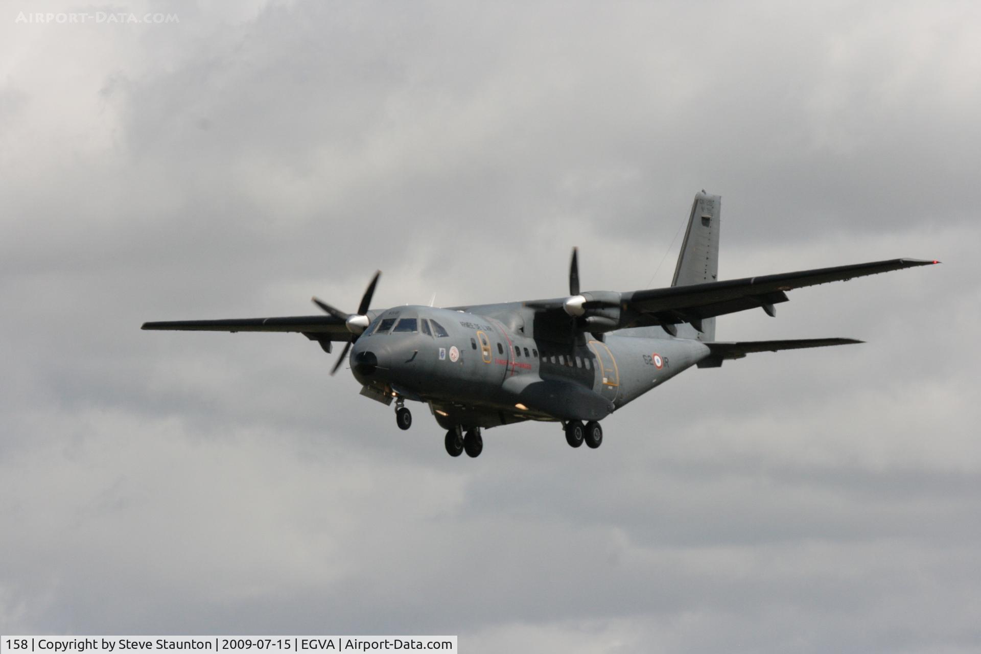 158, Airtech CN-235-200M C/N C158, Taken at the Royal International Air Tattoo 2009