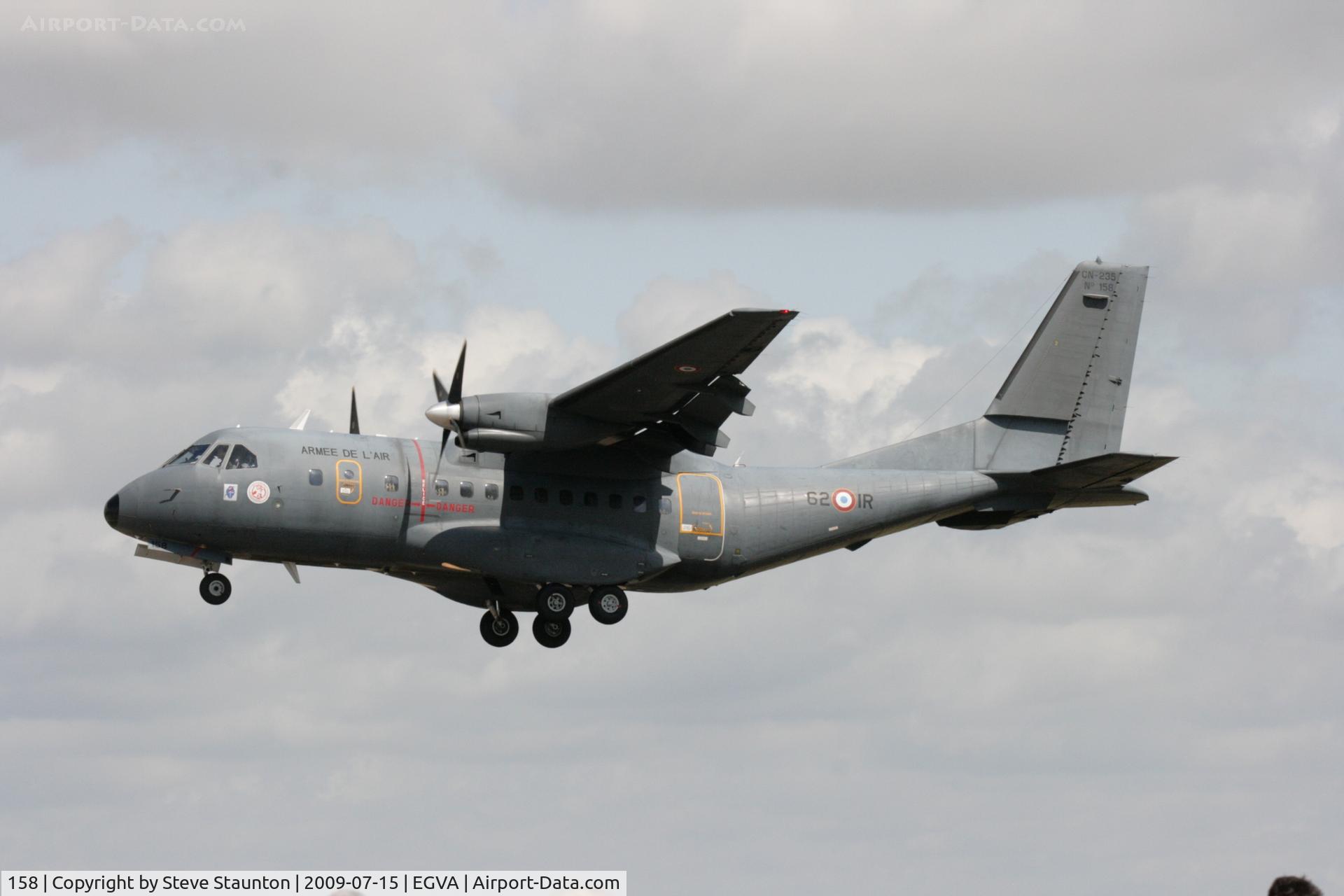 158, Airtech CN-235-200M C/N C158, Taken at the Royal International Air Tattoo 2009