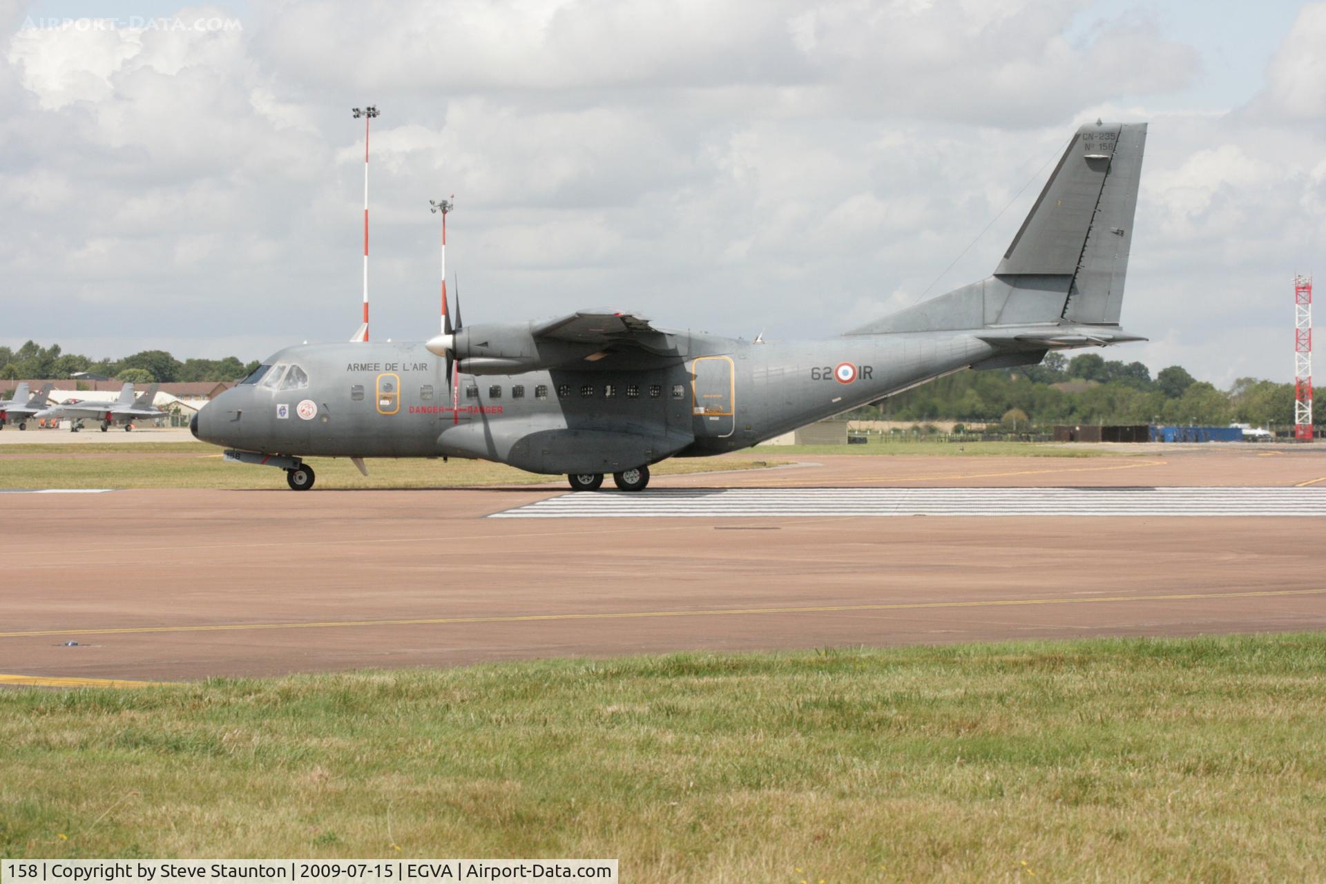158, Airtech CN-235-200M C/N C158, Taken at the Royal International Air Tattoo 2009