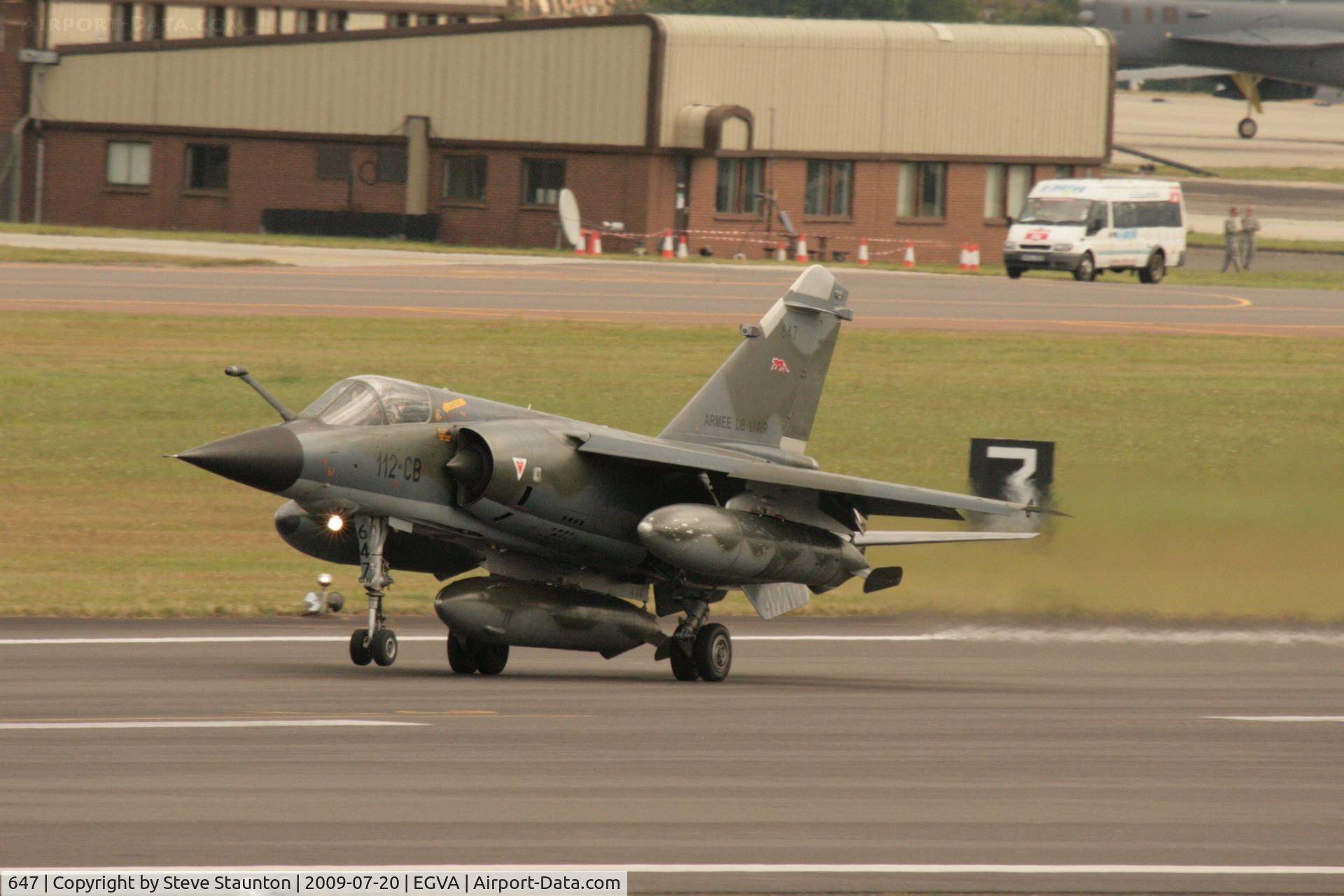 647, Dassault Mirage F.1CR C/N 647, Taken at the Royal International Air Tattoo 2009