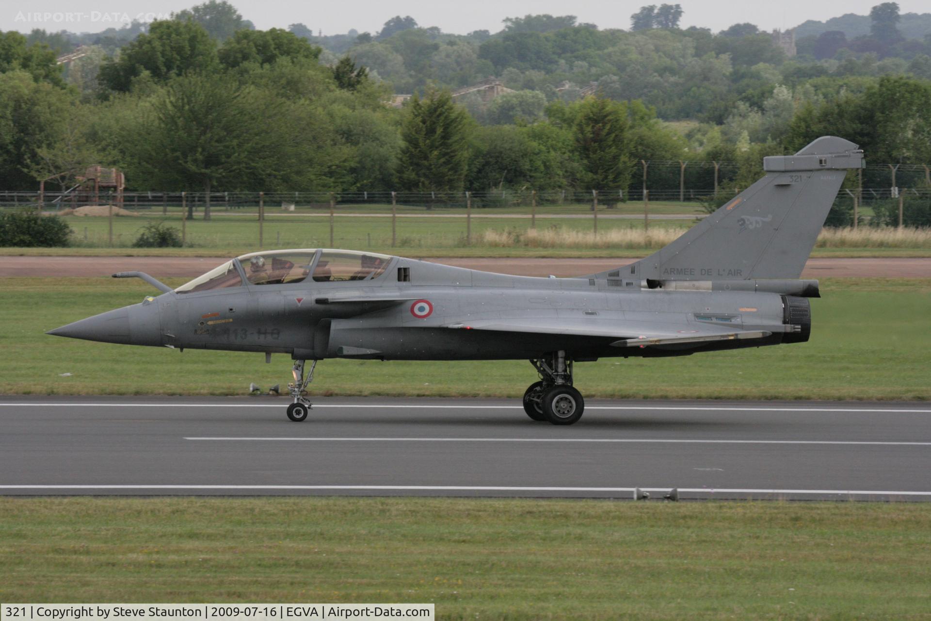 321, 2007 Dassault Rafale B C/N 321, Taken at the Royal International Air Tattoo 2009