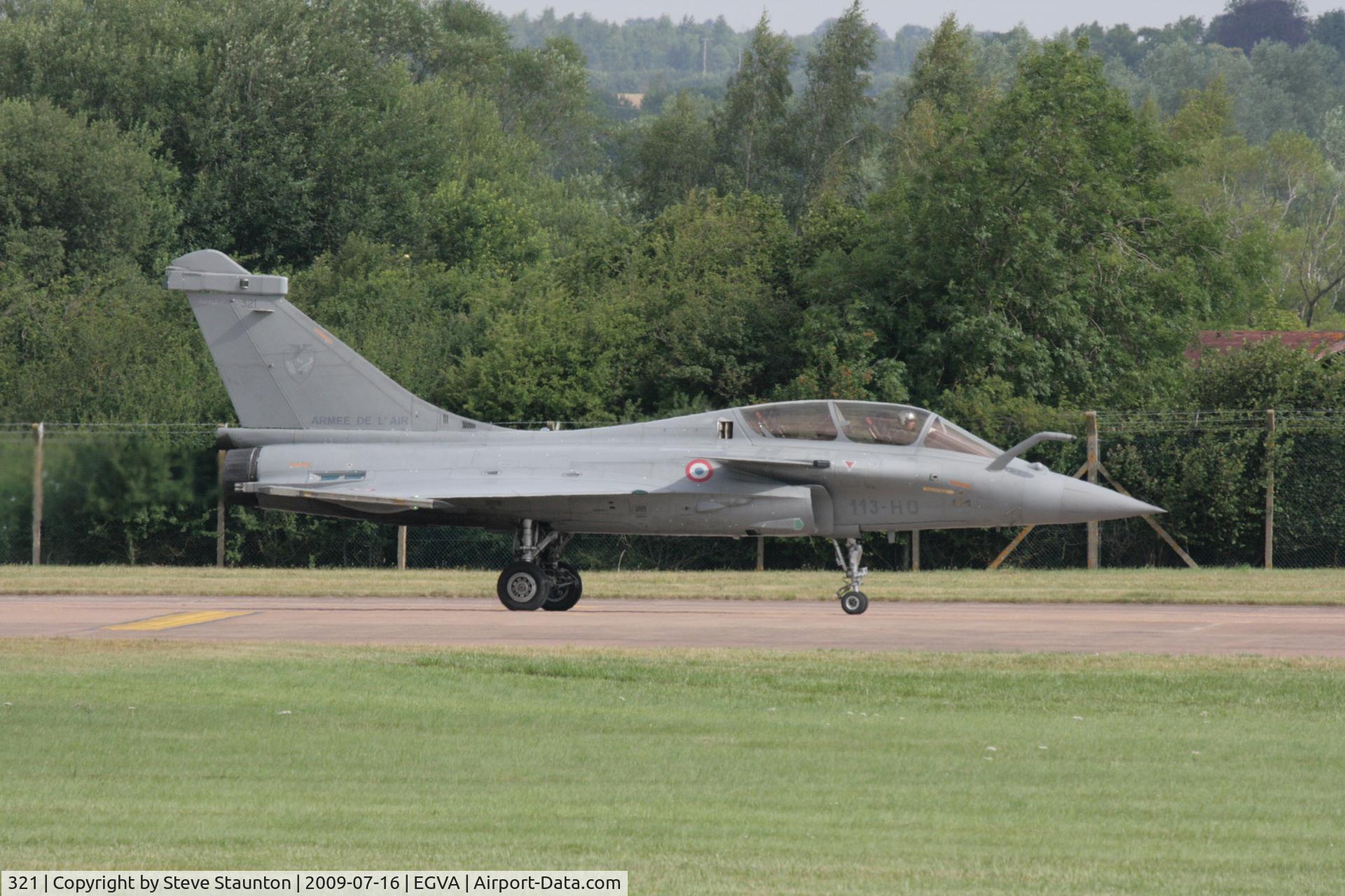 321, 2007 Dassault Rafale B C/N 321, Taken at the Royal International Air Tattoo 2009