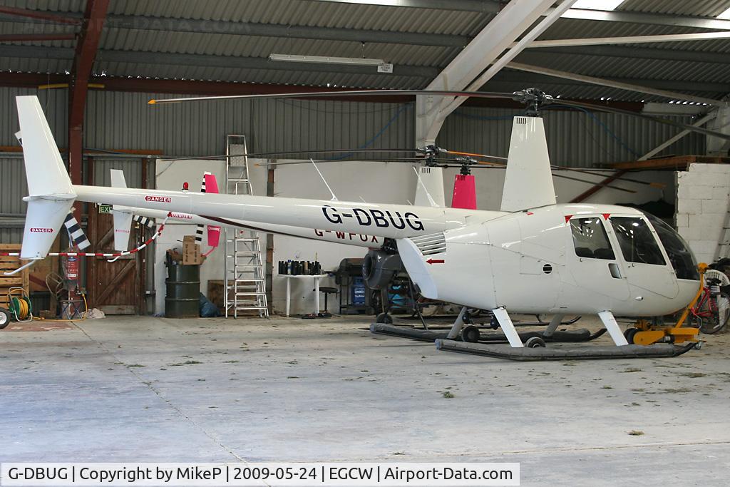 G-DBUG, 2002 Robinson R44 Clipper C/N 1256, Activities finished for the day.