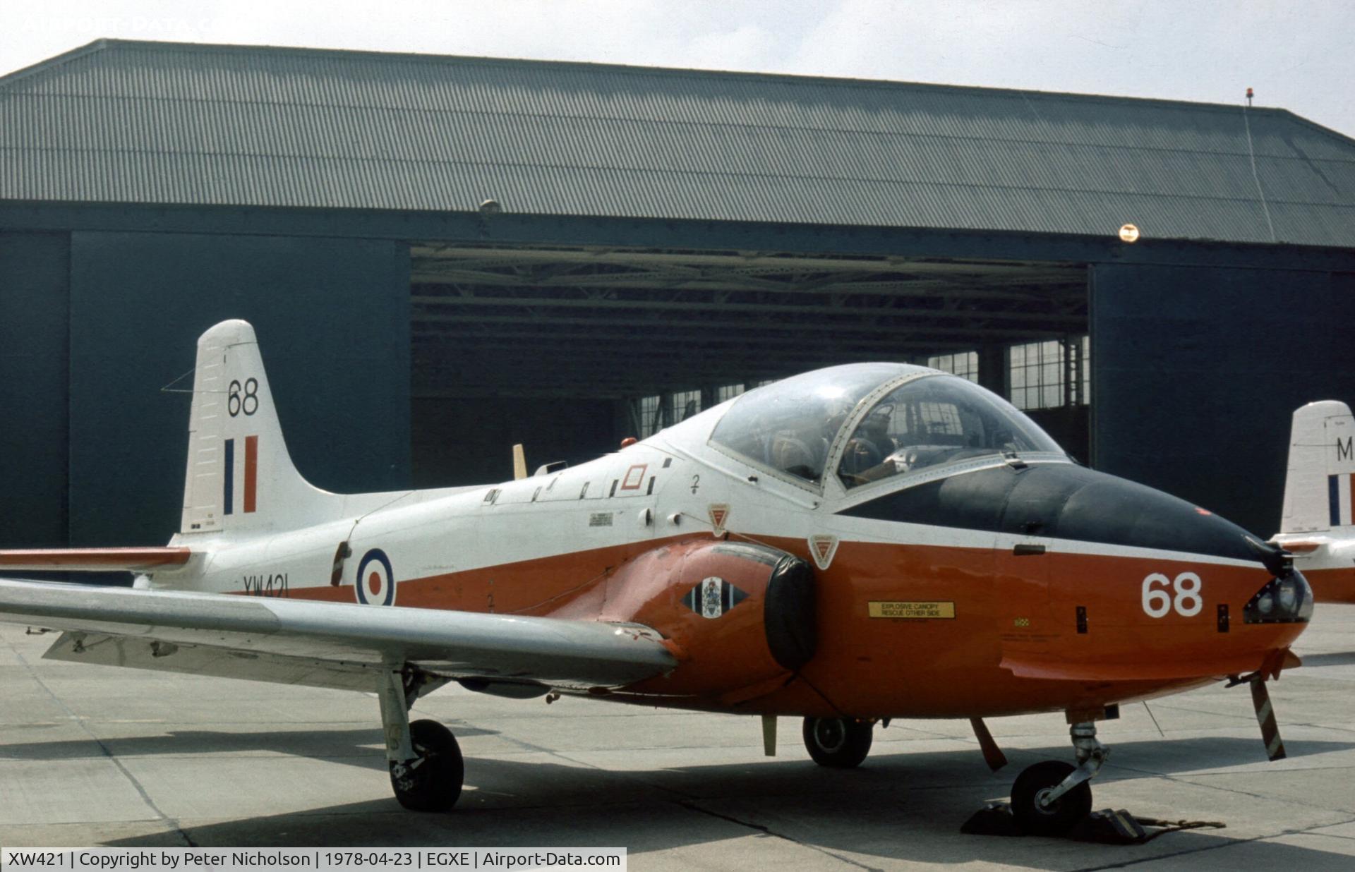 XW421, 1971 BAC 84 Jet Provost T.5A C/N EEP/JP/1043, Jet Provost T.5A of the Central Flying School seen at the 1978 Leeming Open Day.