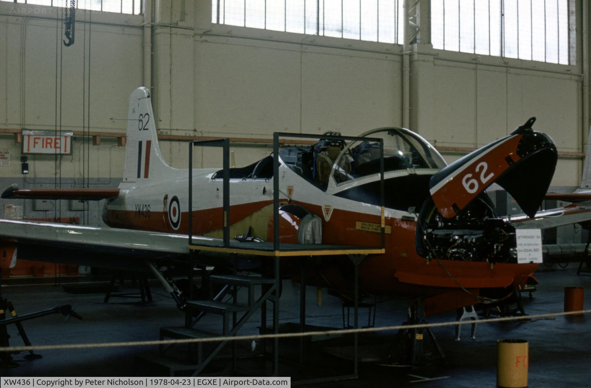 XW436, 1972 BAC 84 Jet Provost T.5A C/N EEP/JP/1058, Jet Provost T.5A of 3 Flying Training School seen at the 1978 Leeming Open Day.