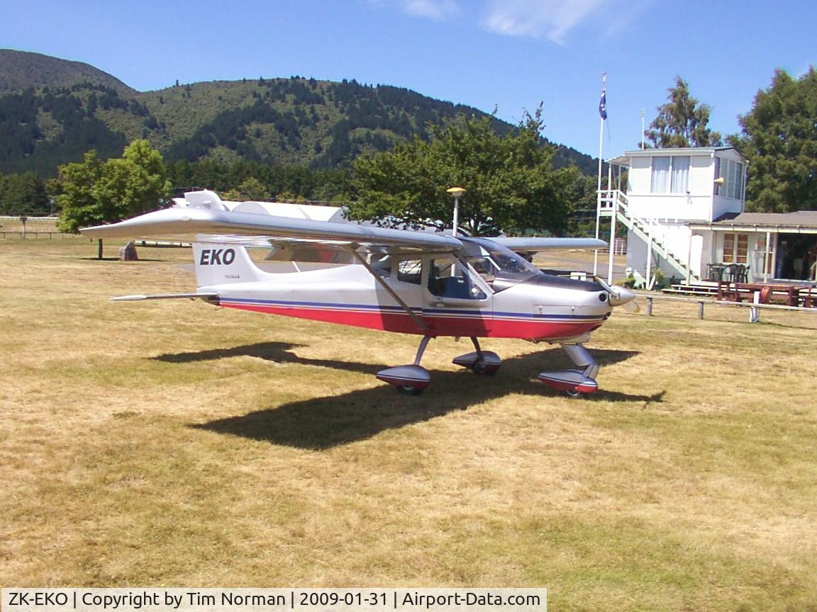 ZK-EKO, 2001 Tecnam P-92S Echo C/N 465, EKO Parked outside Taupo Gliding Club, Taupo NZ