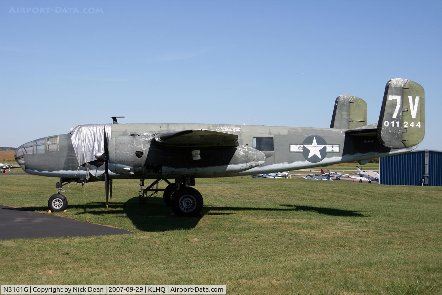 N3161G, 1958 North American TB-25N Mitchell C/N 108-33599, KLHQ