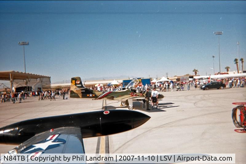 N84TB, Canadair T-33AN Silver Star 3 C/N T33-129, Taken from the back seat during the 2007 Nellis Airshow