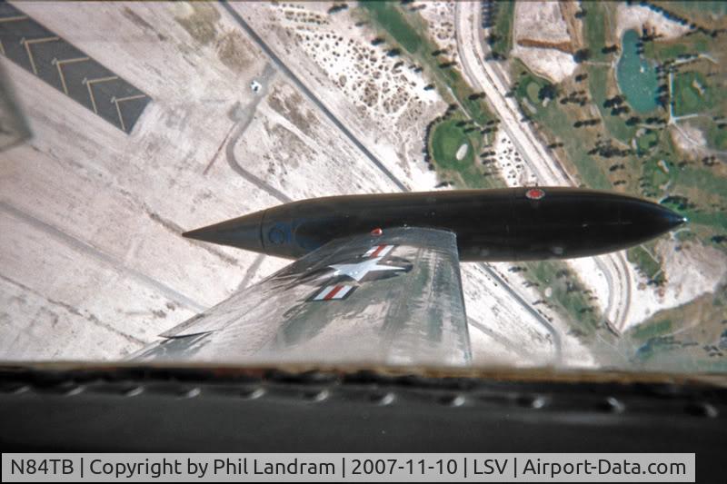 N84TB, Canadair T-33AN Silver Star 3 C/N T33-129, Taken from the back seat during the 2007 Nellis Airshow