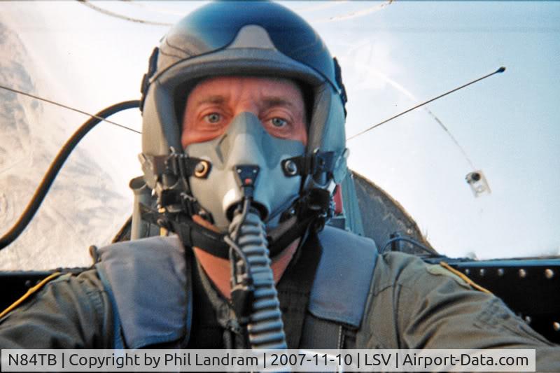 N84TB, Canadair T-33AN Silver Star 3 C/N T33-129, Self portrait taken from the back seat during the 2007 Nellis Airshow