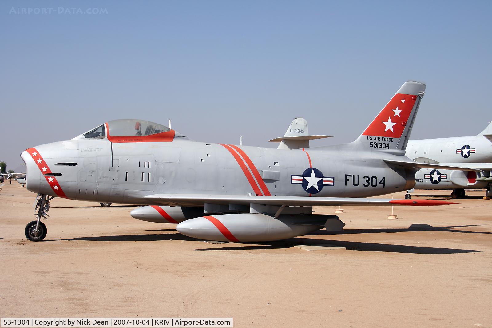53-1304, 1955 North American F-86H Sabre C/N 203-76, KRIV