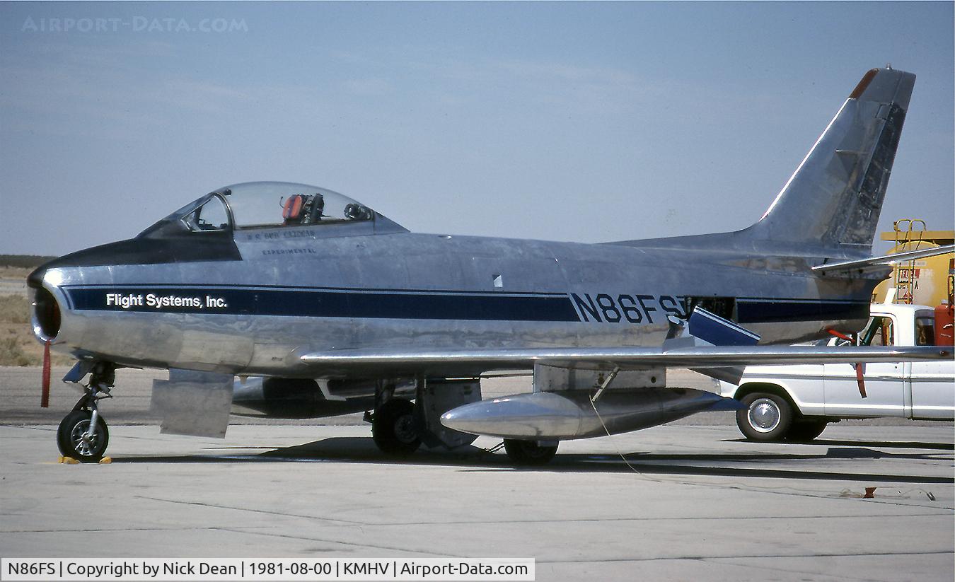 N86FS, 1954 Canadair F-86 MK.5 Sabre C/N 1157, KMHV