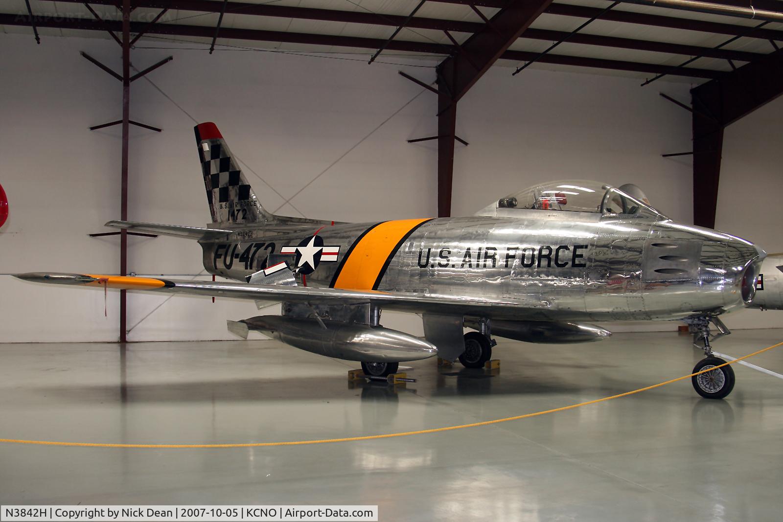N3842H, Canadair F-86E MK.6 C/N 1472, KCNO