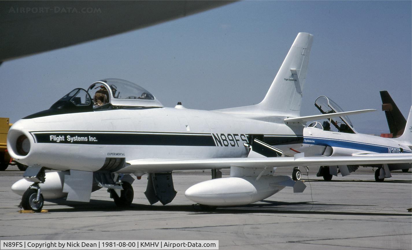 N89FS, 1958 Canadair CL-13B Sabre 6 C/N S6-1710, KMHV
