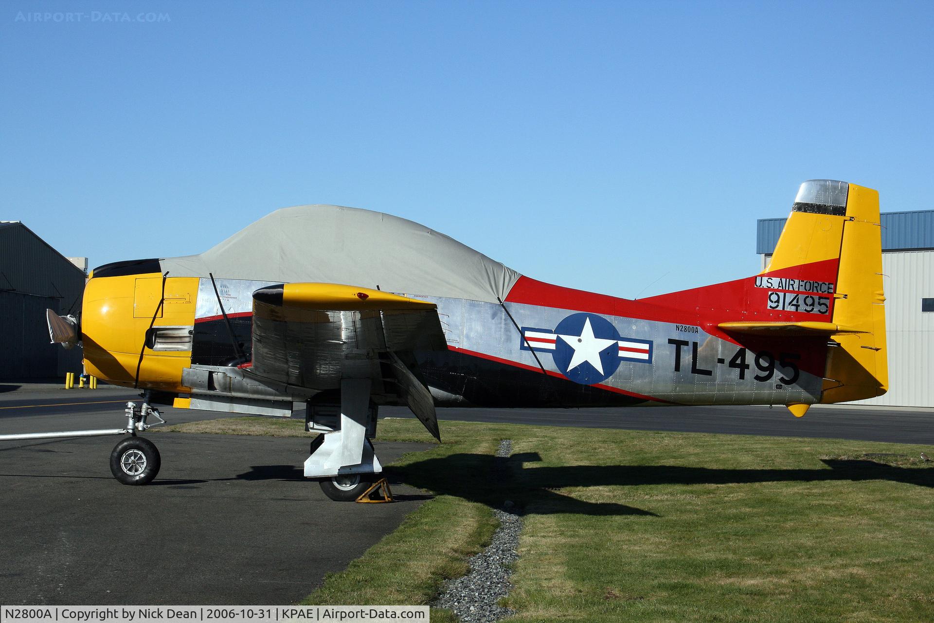 N2800A, 1949 North American T-28A Trojan C/N 159-007, KPAE