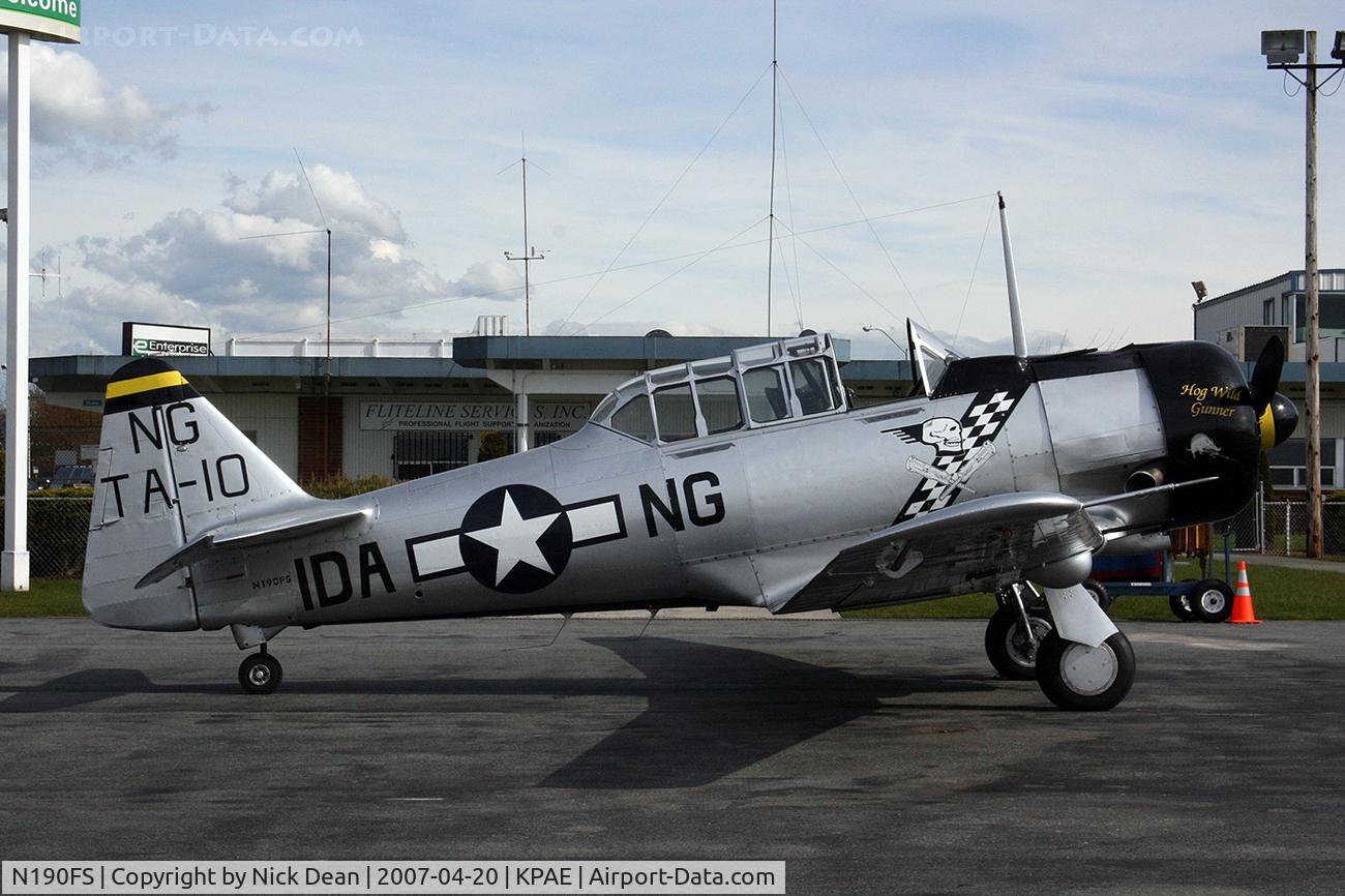 N190FS, 1942 North American AT-6D Texan C/N 88-15143, KPAE No apparent c/n available for this airframe