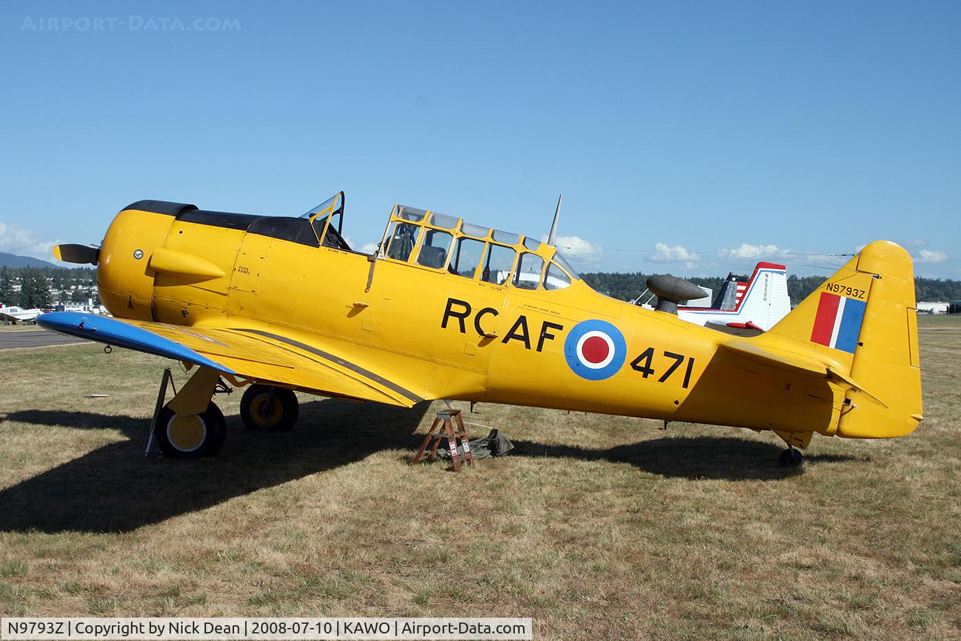 N9793Z, 1941 North American AT-6A Texan C/N 75-3048, KAWO