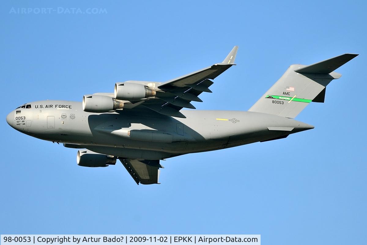 98-0053, 1998 Boeing C-17A Globemaster III C/N F-56/P-53, U.S. Air Force