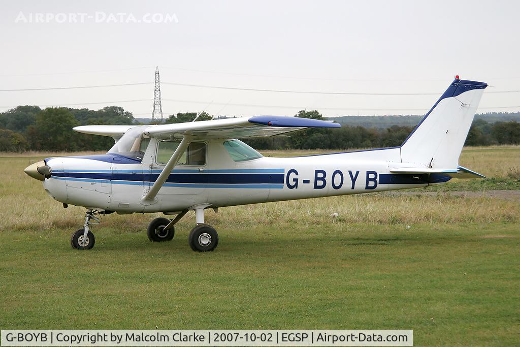G-BOYB, 1980 Cessna A152 Aerobat C/N A152-0928, Cessna A152 Aerobat at Peterborough Sibson Airfield, UK.