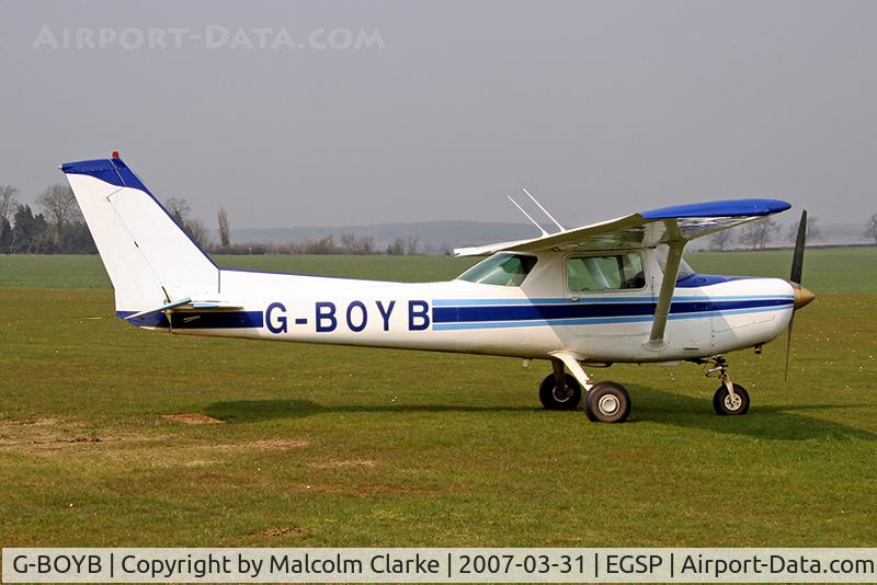 G-BOYB, 1980 Cessna A152 Aerobat C/N A152-0928, Cessna A152 at Peterborough Sibson Airfield, UK.