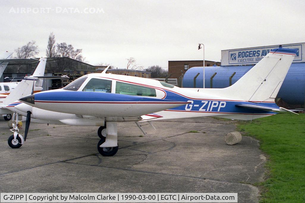 G-ZIPP, 1973 Cessna E310Q C/N 310Q-0738, Cessna E310Q at Cranfield Airport, UK. Owned by Bank Farm Ltd.