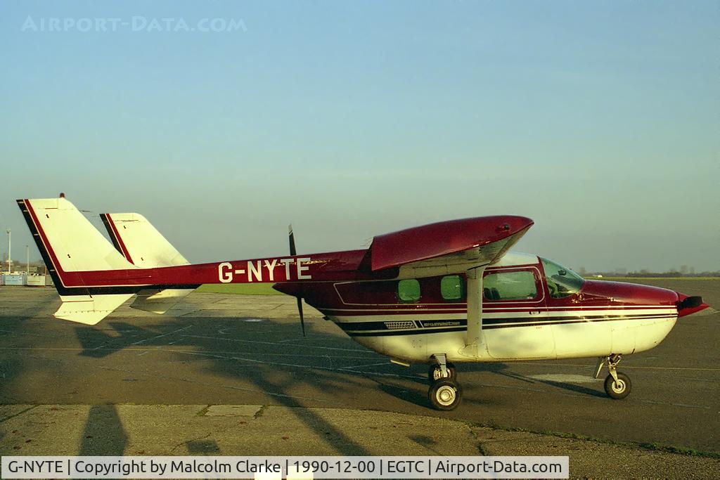 G-NYTE, 1973 Reims F337G Super Skymaster C/N 0056, Reims F337G Super Skymaster at Cranfield Airport, UK.