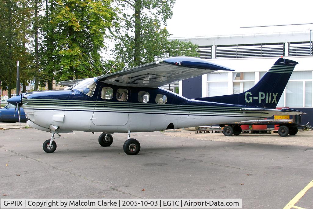 G-PIIX, 1978 Cessna P210N Pressurised Centurion C/N P210-00130, Cessna P210N Pressurized Centurion at Cranfield Airport, UK.
