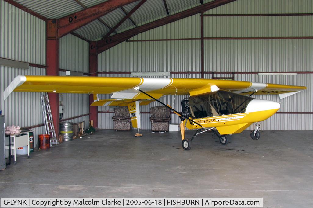 G-LYNK, 1998 CFM Shadow Series DD C/N 303-DD, CFM Shadow DD-Mod at Fishburn Airfield, UK in 2005.