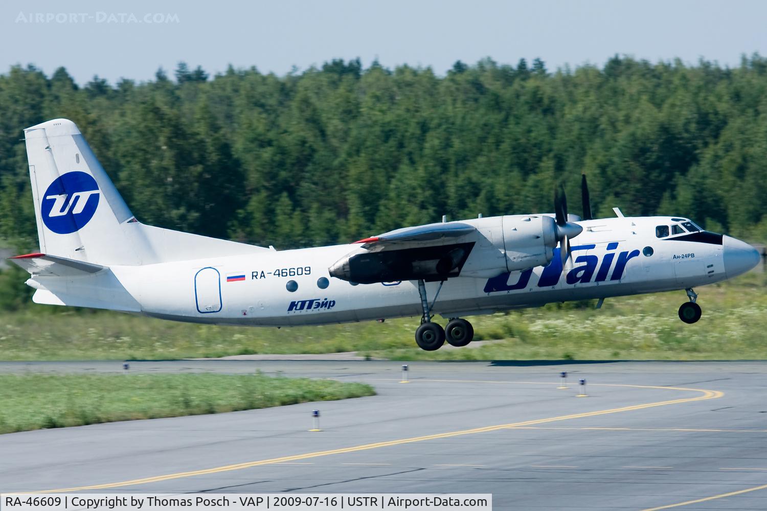 RA-46609, 1973 Antonov An-24 C/N 37308606, UT Air