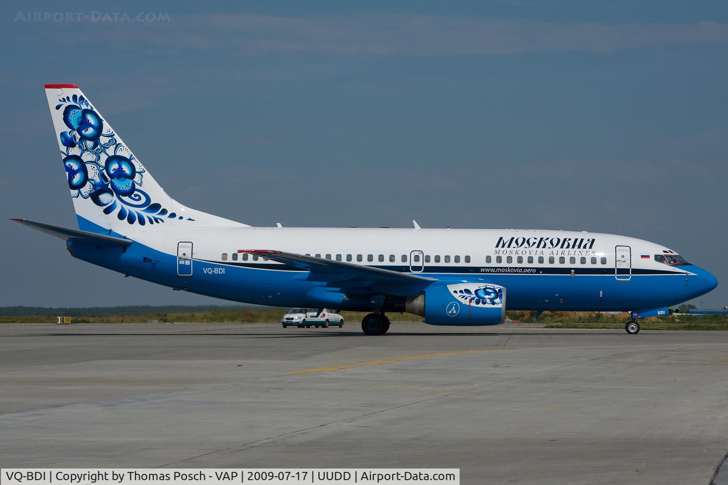 VQ-BDI, 1999 Boeing 737-73A C/N 28497, Moscovia Airlines