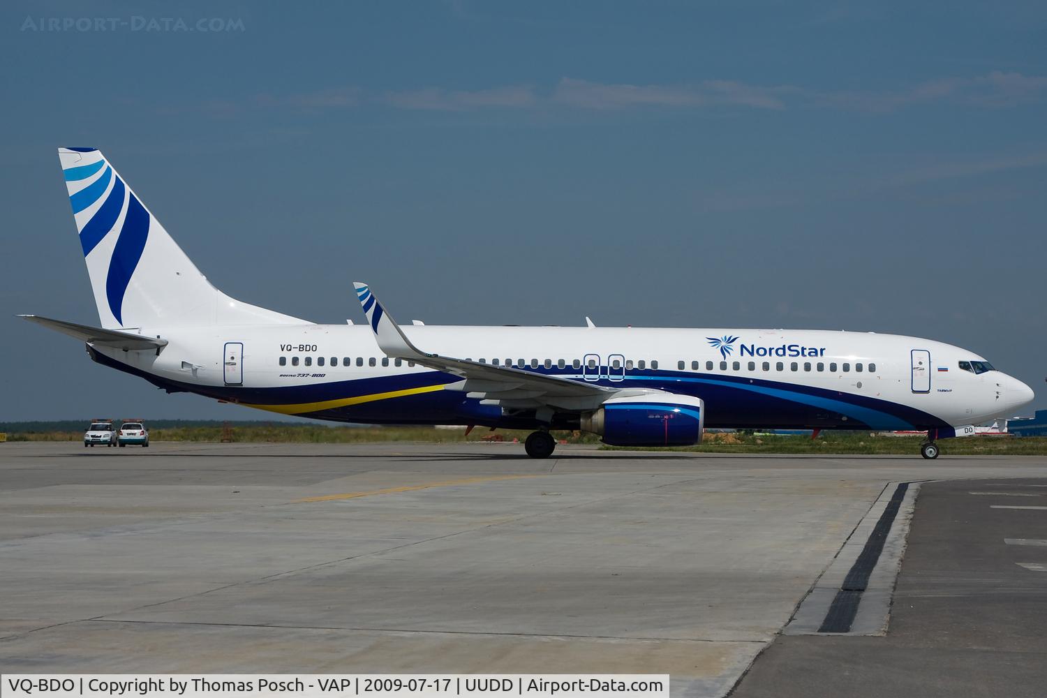 VQ-BDO, 2002 Boeing 737-8K5 C/N 32906, Nordstar