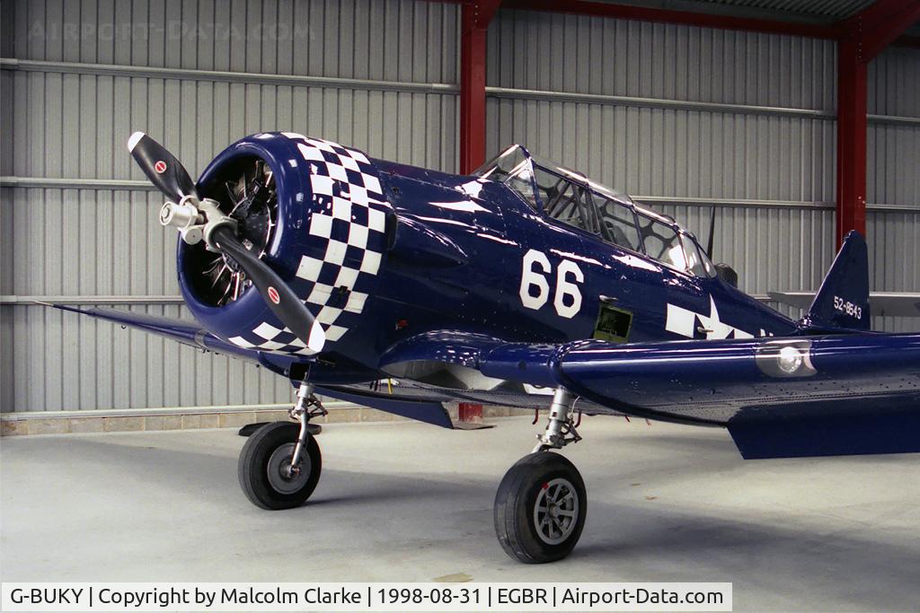 G-BUKY, 1952 Canadian Car & Foundry T-6H Harvard Mk.4M C/N CCF4-464, CCF T-6J Harvard Mk4 at Breighton Airfield, UK.  As USN 52-8543.