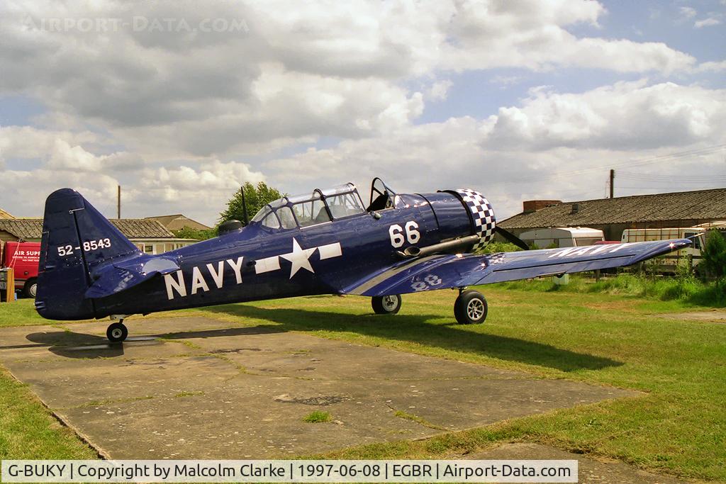 G-BUKY, 1952 Canadian Car & Foundry T-6H Harvard Mk.4M C/N CCF4-464, CCF T-6J Harvard Mk4 at Breighton Airfield, UK.  As USN 52-8543.