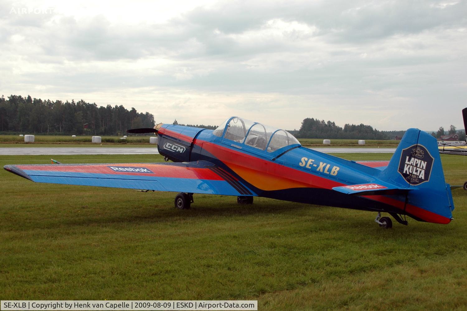 SE-XLB, 1970 Zlin Z-526F Trener Master C/N 1114-771, A Zlin Z526F in the colours of Finnish Lapin Kulta beer.