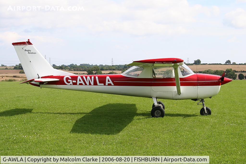 G-AWLA, 1968 Reims F150H C/N 0269, Reims Cessna F150H at Fishburn Airfield, UK in 2006.