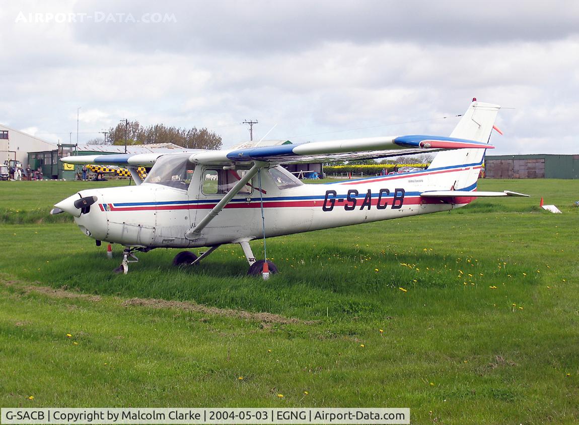 G-SACB, 1978 Reims Cessna F152 C/N 1501, Reims Cessna F152 at Bagby Airfield, UK.