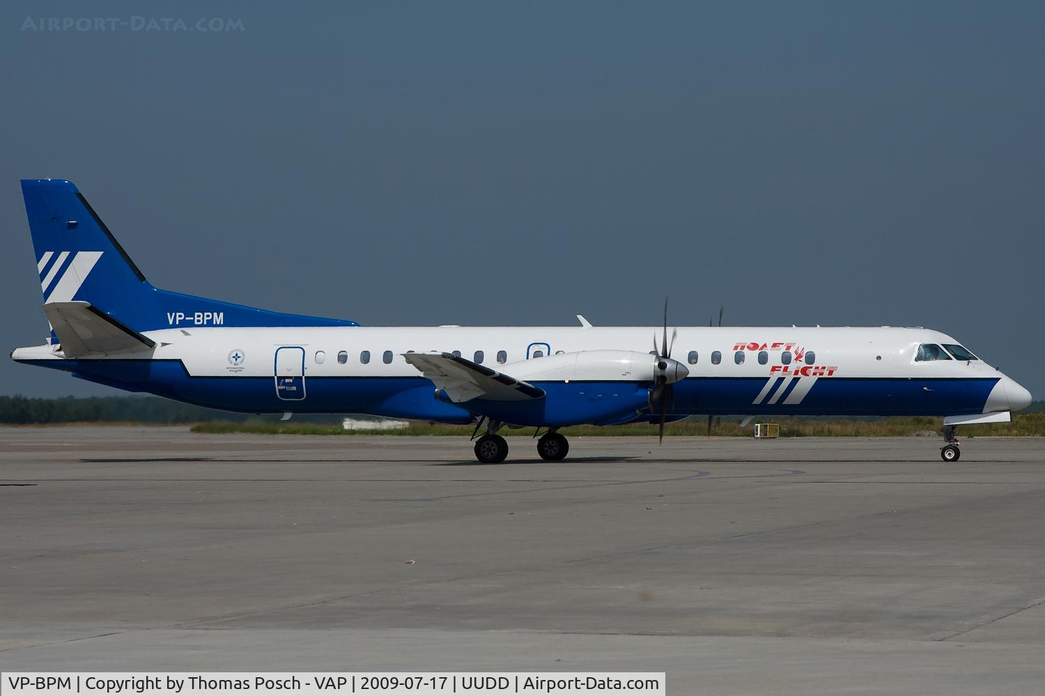 VP-BPM, 1998 Saab 2000 C/N 2000-057, Polet Flight