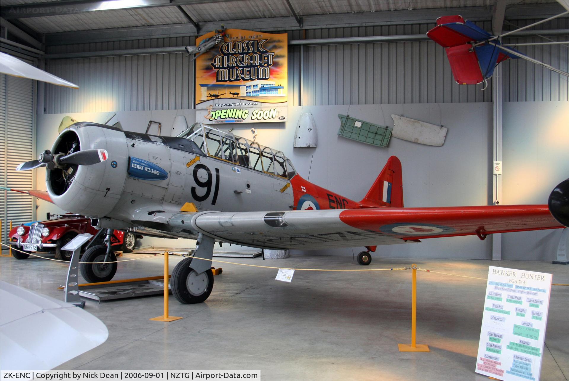 ZK-ENC, North American AT-6D Harvard III C/N 88-16505 (42-84724), NZTG