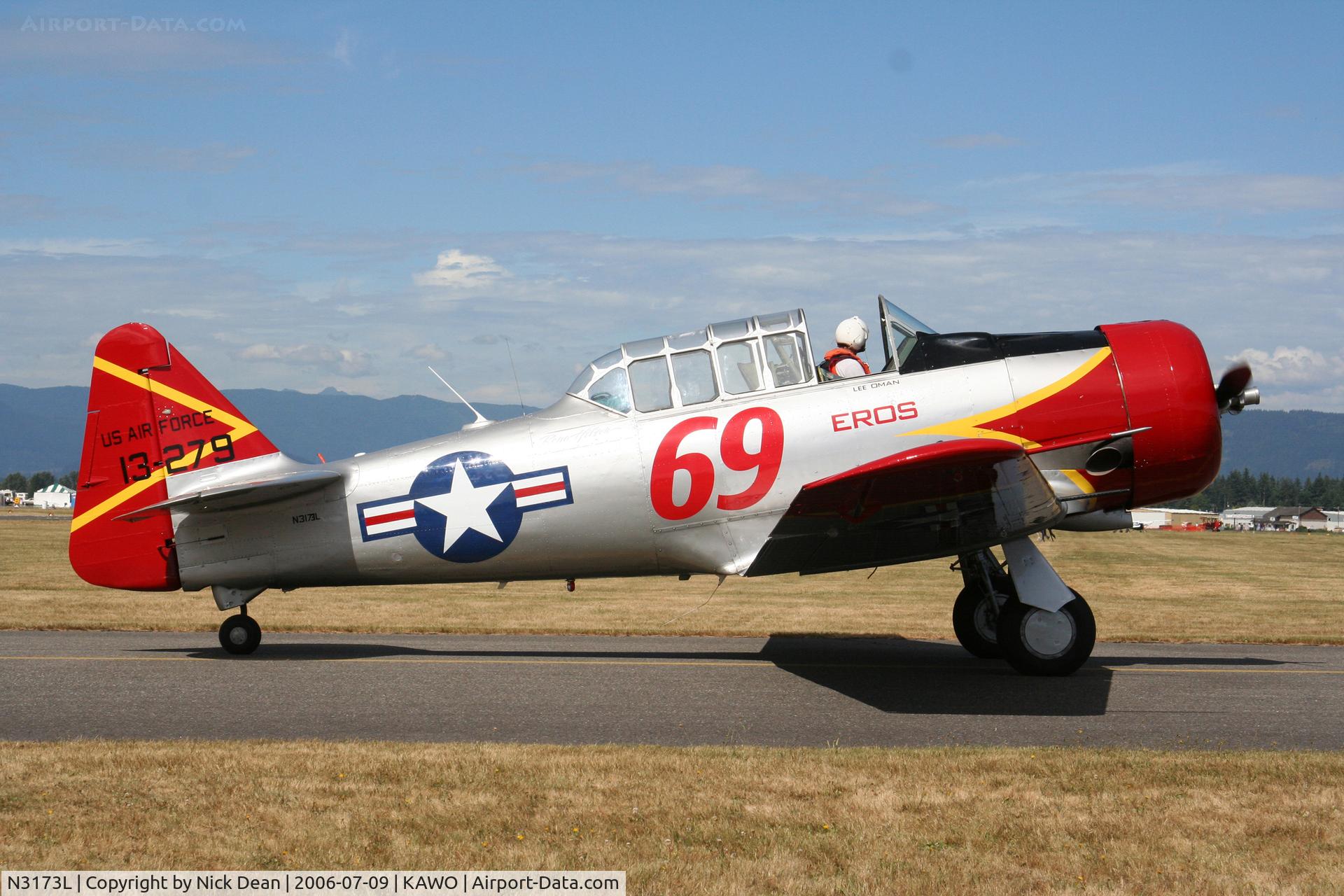N3173L, 1945 North American AT-6B Texan C/N 88-17125, KAWO