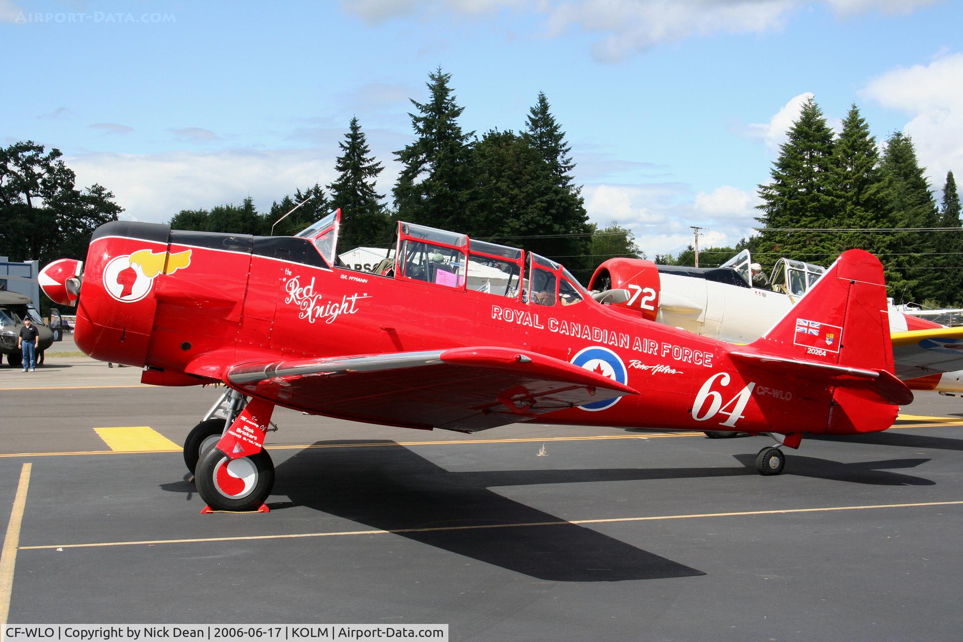 CF-WLO, 1945 Canadian Car & Foundry T-6 Harvard Mk.4 C/N CCF4-55, KOLM