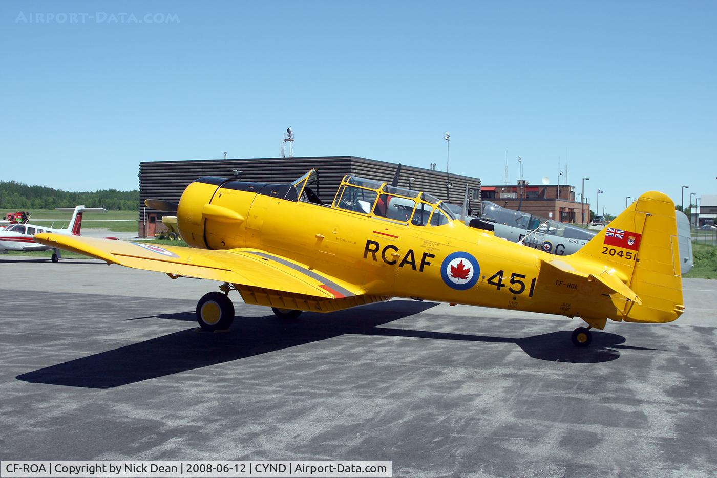 CF-ROA, 1952 Canadian Car & Foundry T-6 Harvard Mk.4 C/N CCF4-242, CYND