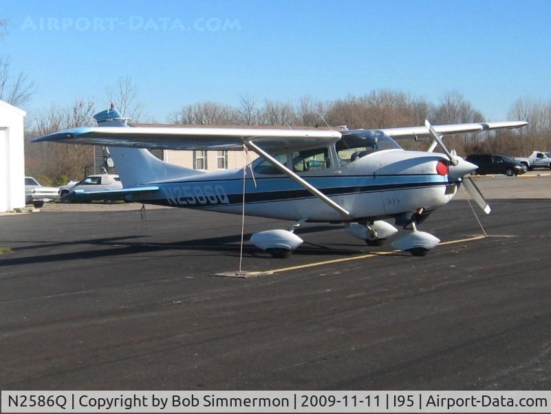 N2586Q, 1966 Cessna 182K Skylane C/N 18257786, Brad's new ride on the ramp at Kenton, Ohio