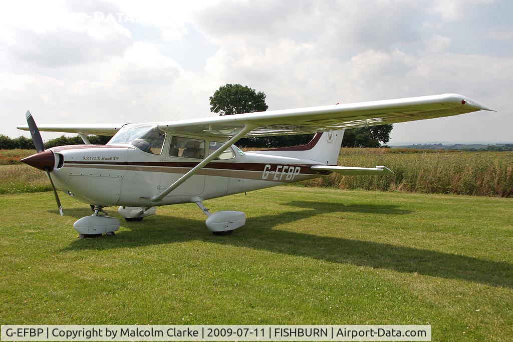 G-EFBP, 1980 Reims FR172K Hawk XP C/N 0664, Reims FR172K Hawk XP at Fishburn Airfield, UK in 2009.